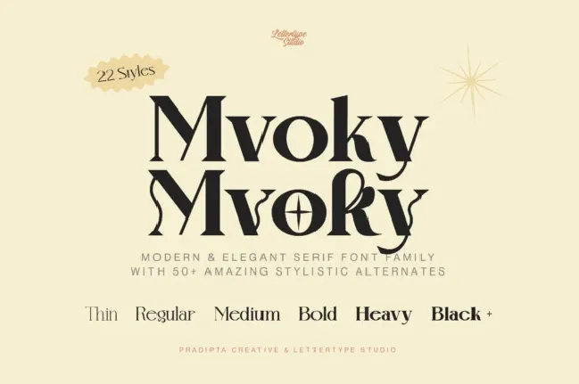 Mvoky font