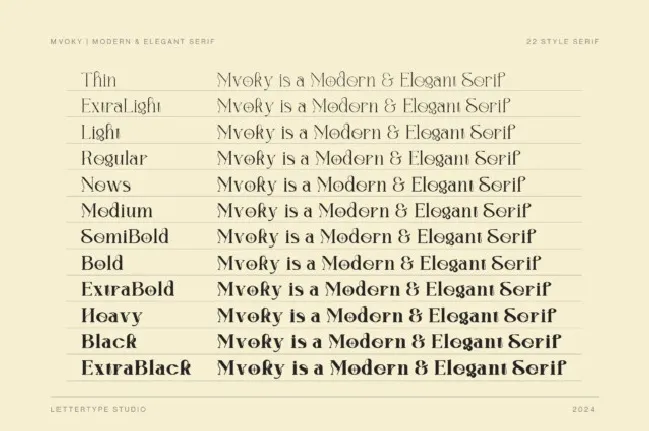 Mvoky font