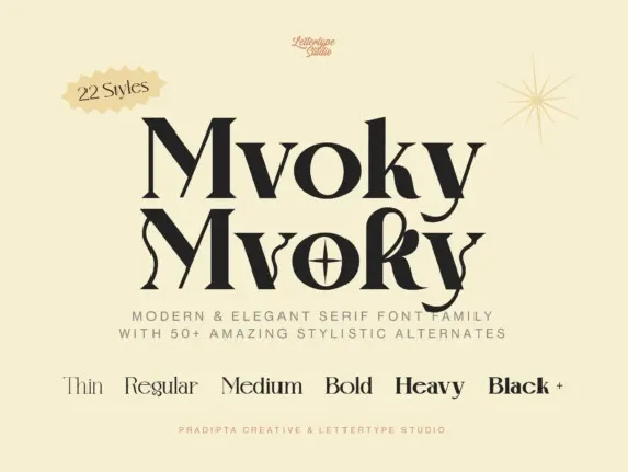 Mvoky font