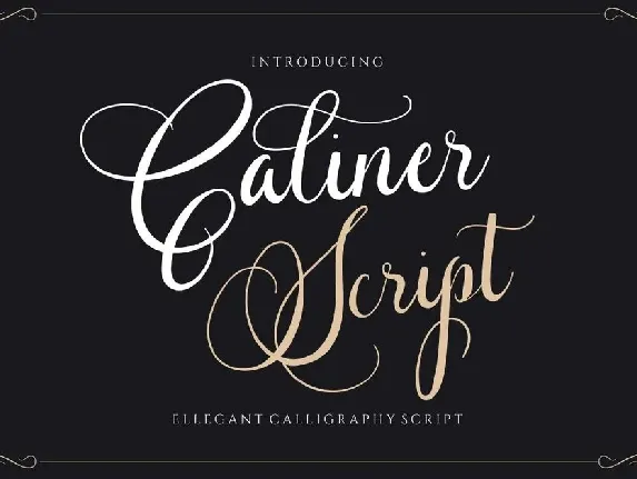 Caliner Script font