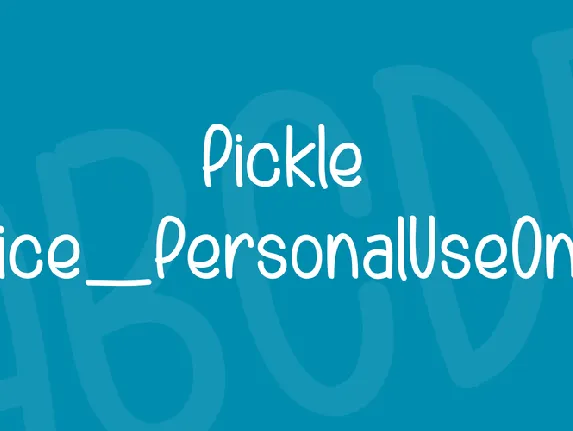 Pickle Juice_PersonalUseOnly font