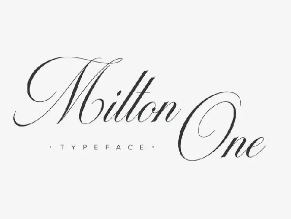 Milton One font