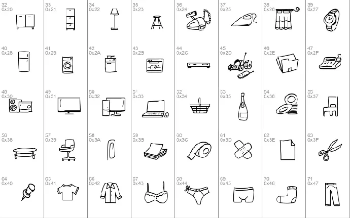 PeaxWebdesignFreeIcons font