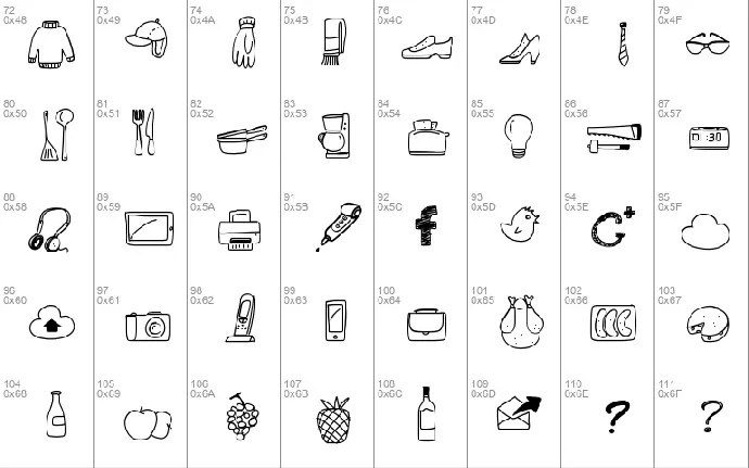 PeaxWebdesignFreeIcons font