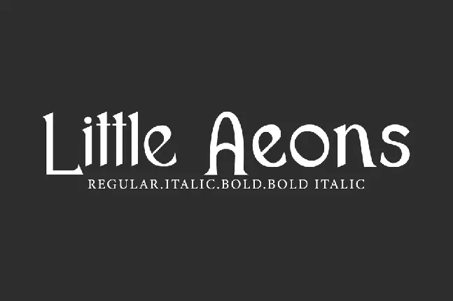 Little Aeons font