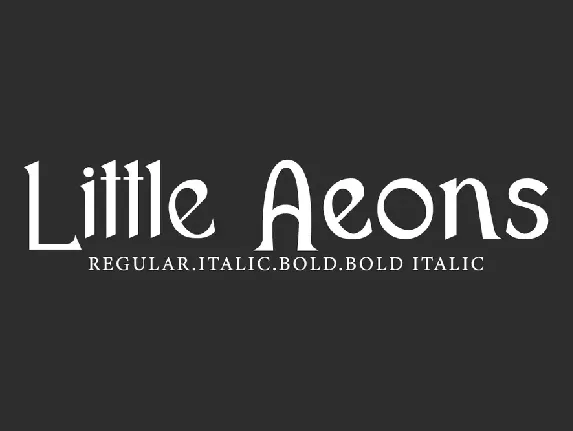 Little Aeons font