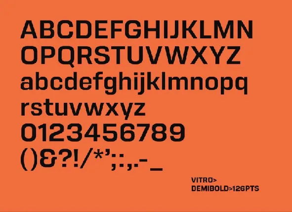 Vitro Family font