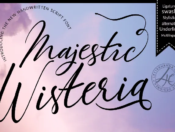 Majestic Wisteria font