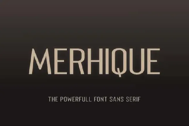 Merhique Family font