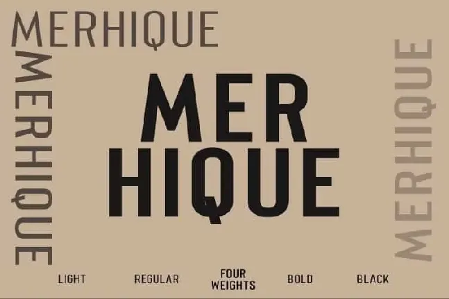 Merhique Family font