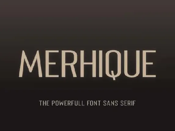 Merhique Family font