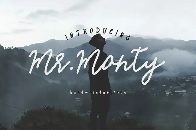 Mr.Monty Handwritten font