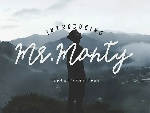 Mr.Monty Handwritten font