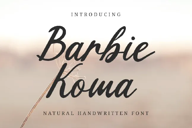 Barbie Koma font