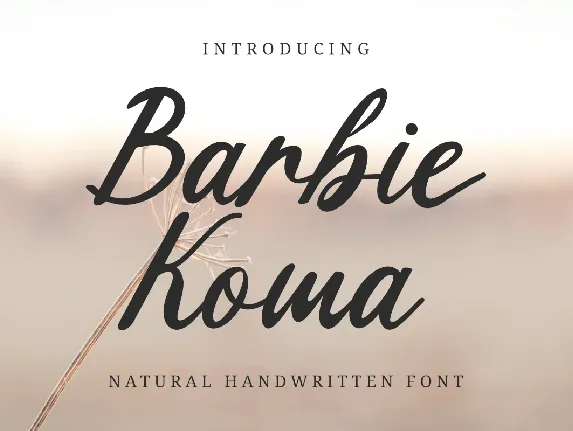 Barbie Koma font