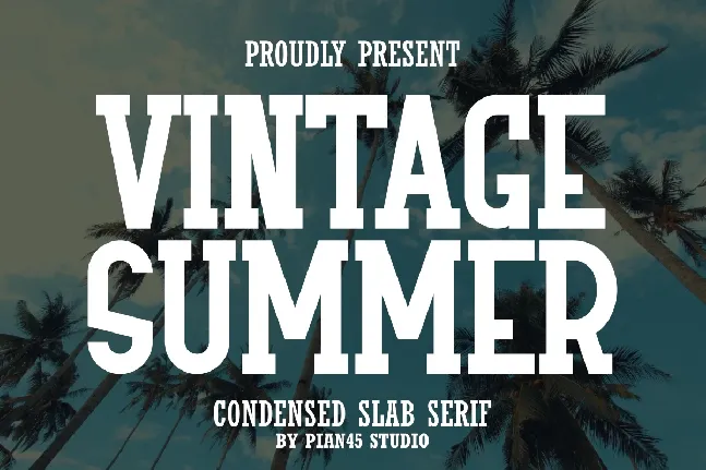 Vintage Summer font