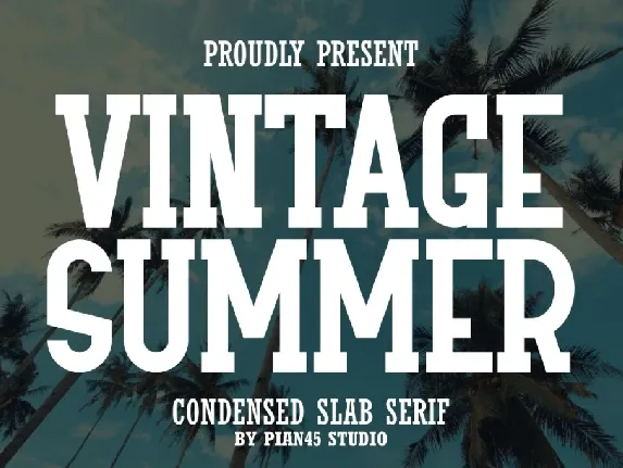 Vintage Summer font