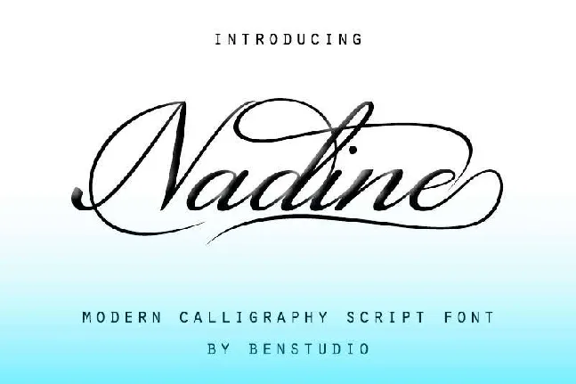 Nadine font