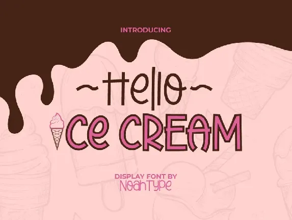 Hello Ice Cream Demo font