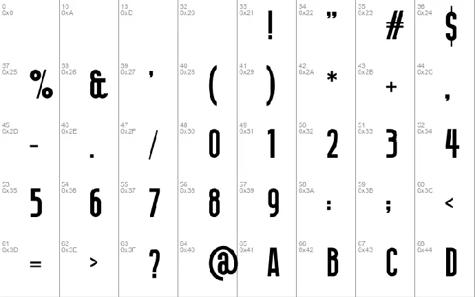 HURSY font