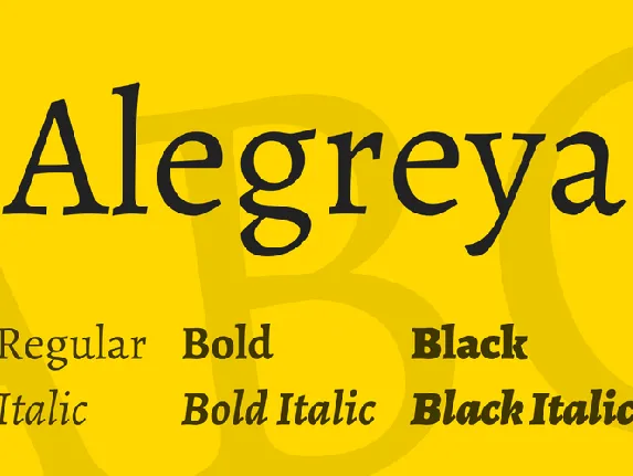 Alegreya font