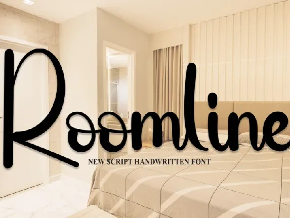 Roomline Script font