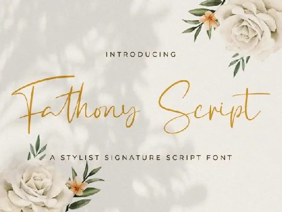 Fathony Script font