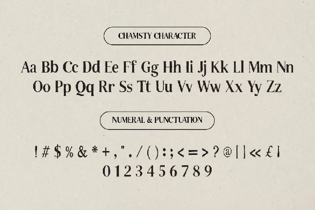 Chamisty Demo font