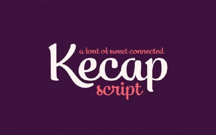 Kecap Script font