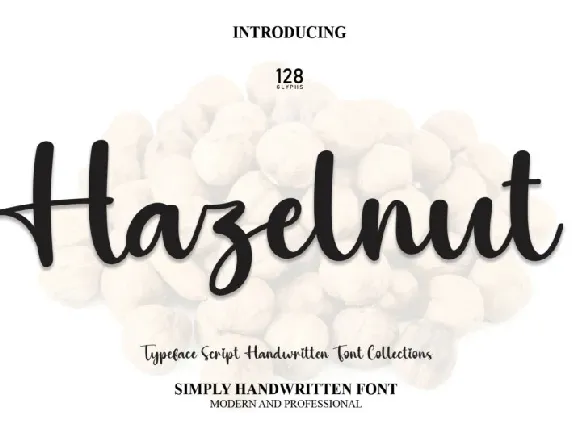 Hazelnut Script font