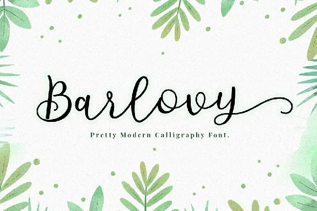 Demo Barlovy font