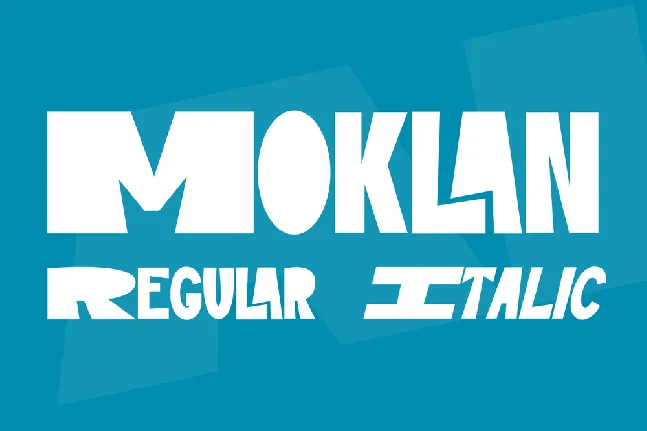 Moklan font