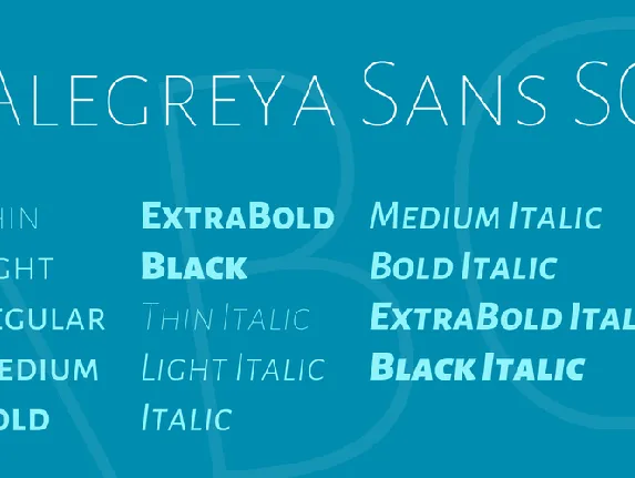 Alegreya Sans SC font