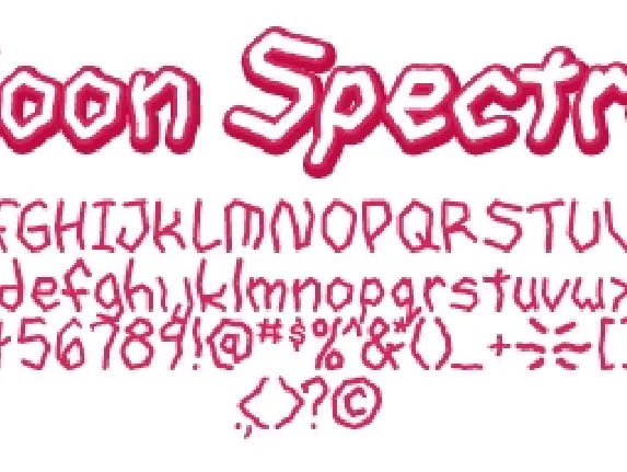 goon spectre TBS font