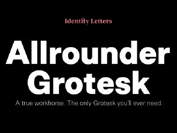 Allrounder Grotesk Family font