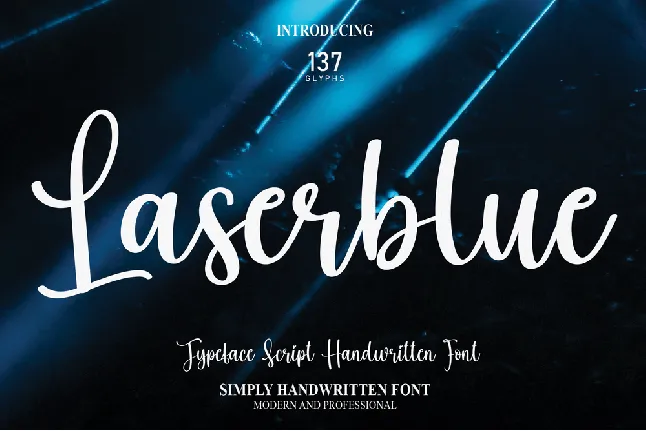 Laserblue font