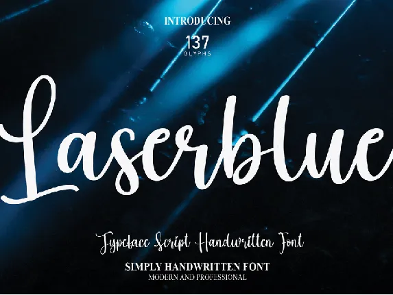 Laserblue font