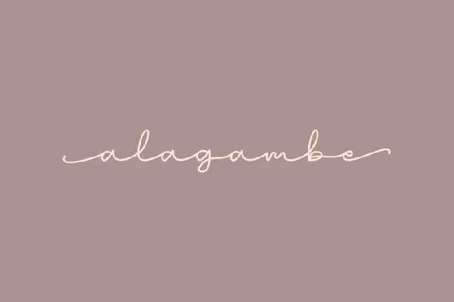 Alagambe font