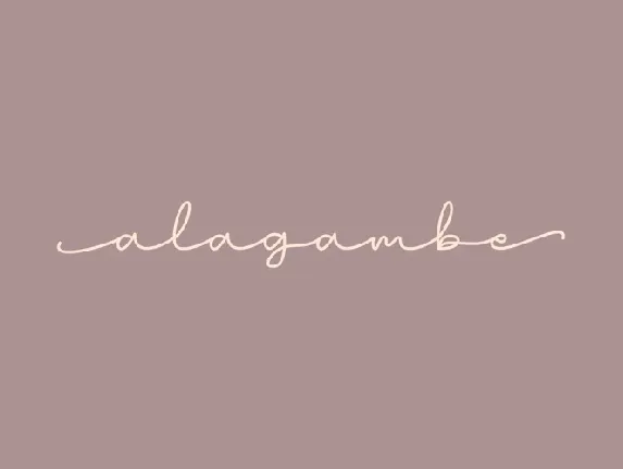 Alagambe font