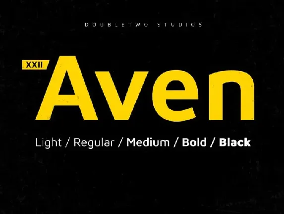 XXII Aven Family font