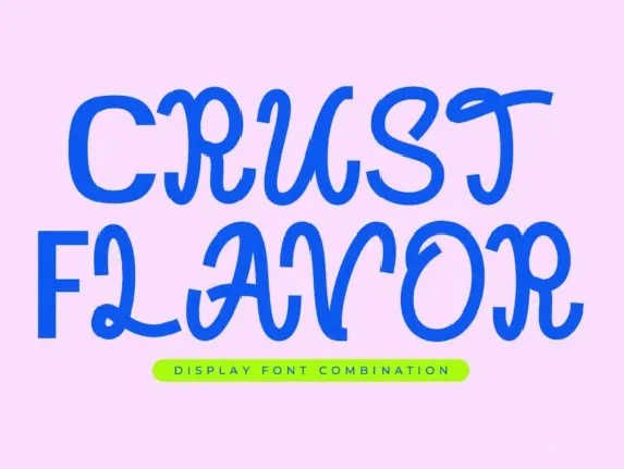 Crust Flavor font