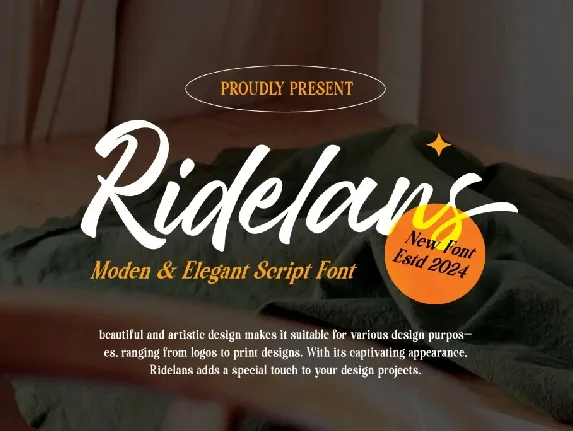 Ridelans Demo font