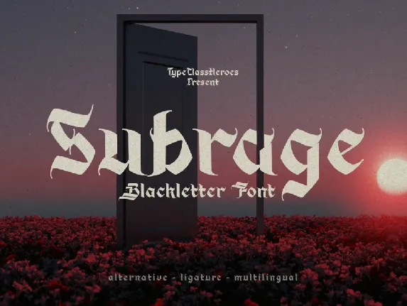 Subrage DEMO font