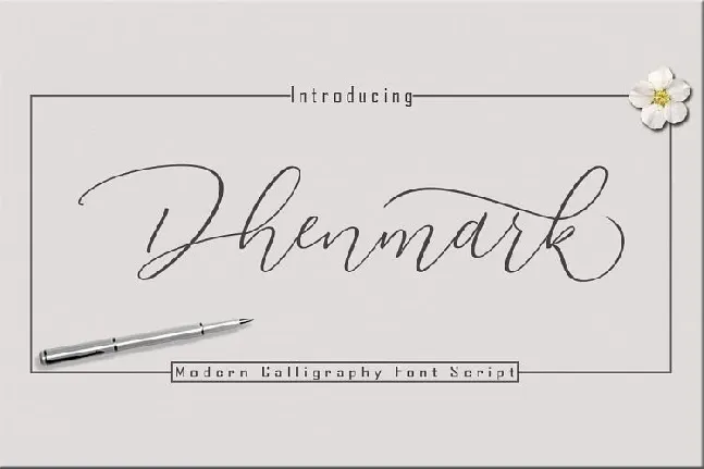 Dhenmark Calligraphy font