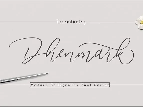 Dhenmark Calligraphy font