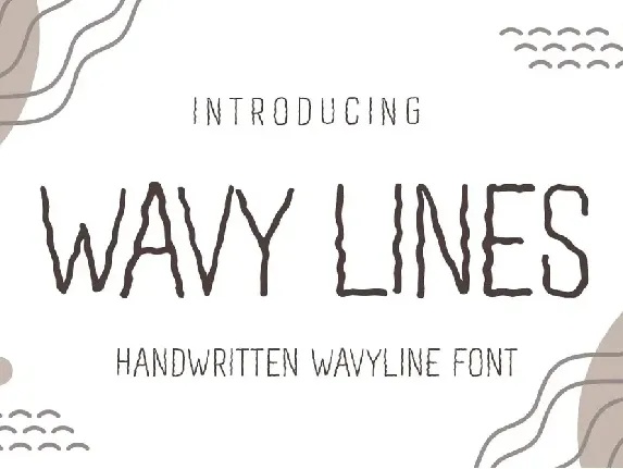 Wavy Lines font