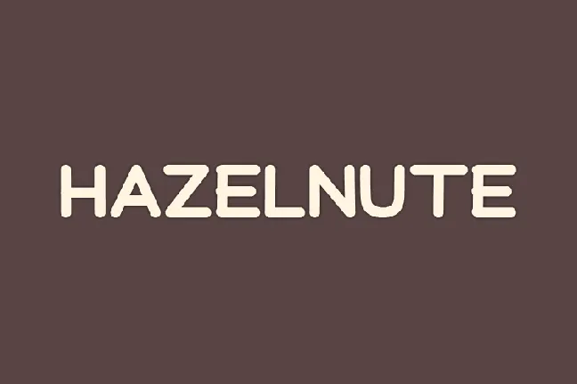 Hazelnute font