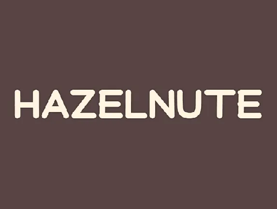 Hazelnute font