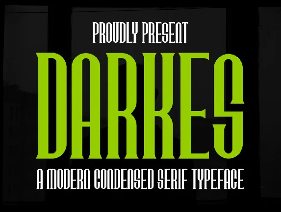 DARKES font