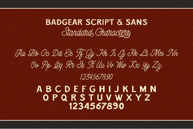 Badgear Duo font